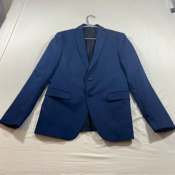 Zara man blazer Men’s 38 blue suit jacket Wool comfort - Picture 1 of 15